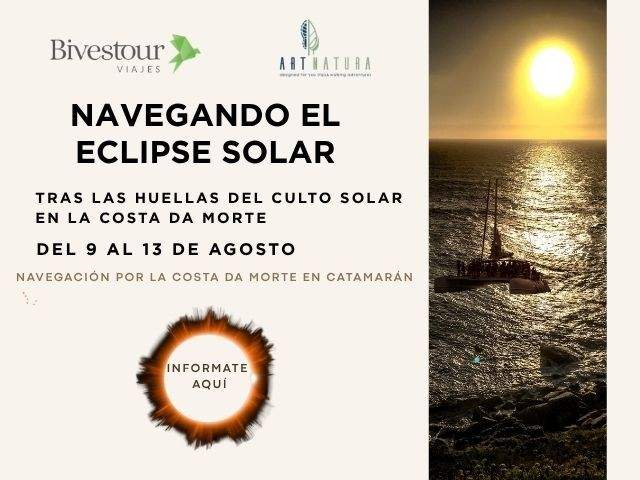 eclipse solar en catamaran finisterre